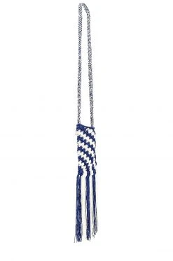 L'Academie Ardal Crochet Bag In Navy & Ivory -L Academie Shop LCDE WA7 V3