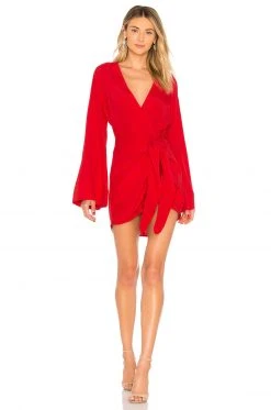 L'Academie The Janeiro Mini Dress In Red