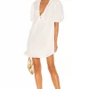 L'Academie The Amaya Mini Dress In White