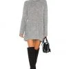 L'Academie Sable Sweater Dress In Grey