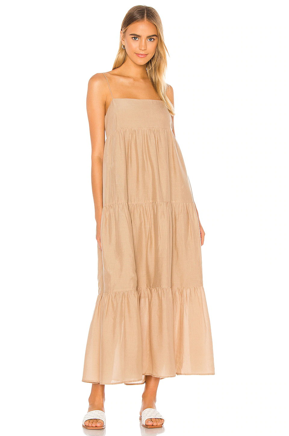 L'Academie The Kiyama Maxi Dress In Oat