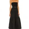 L'Academie The Nour Midi Dress In Black