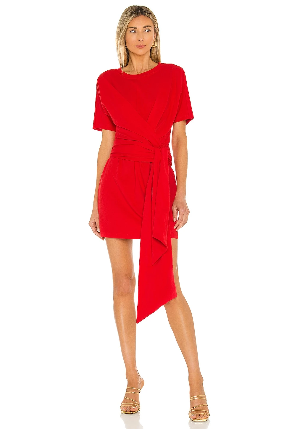 L'Academie The Nani Mini Dress In Red Orange 1 L'Academie The Nani Mini Dress In Red Orange