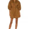 L'Academie Nadia Dress In Brown