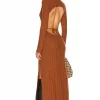 L'Academie Arina Dress In Brown