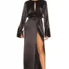 L'Academie Ricci Maxi Dress In Black