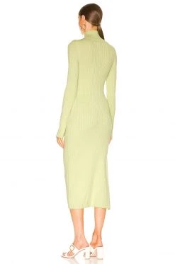 L'Academie Torill Knit Dress In Lime 5 L'Academie Torill Knit Dress In Lime -L Academie Shop LCDE WD584 V3