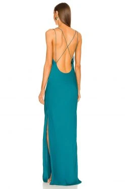 L'Academie Olena Dress In Turquoise 3 L'Academie Olena Dress In Turquoise -L Academie Shop LCDE WD593 V4