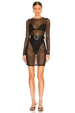 L'Academie Tru Mini Dress In Black 7 L'Academie Tru Mini Dress In Black -L Academie Shop LCDE WD598 V4