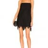 L'Academie Daisy Mini Dress In Black