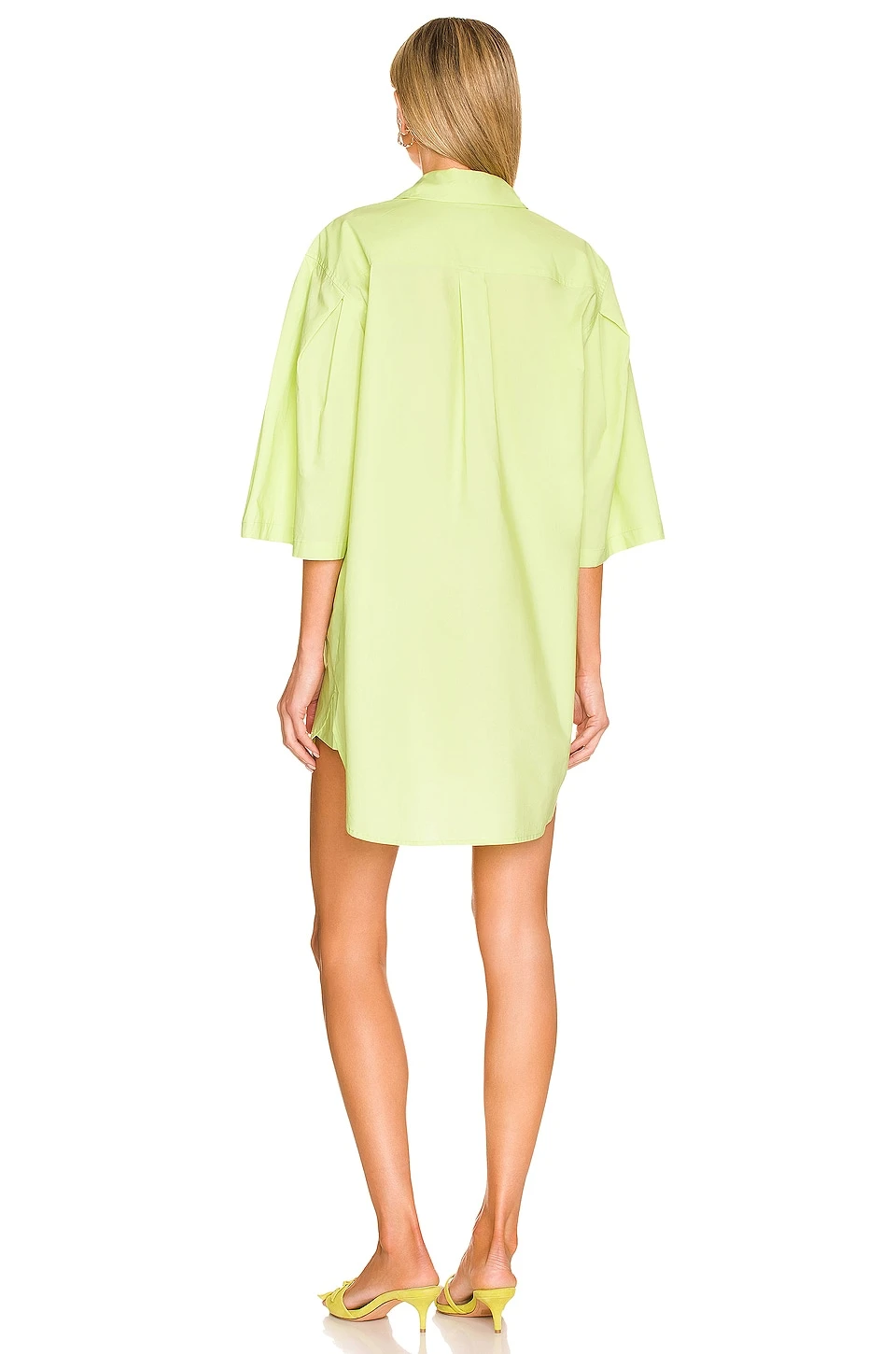 Willacy Mini Dress in Lime Green L'Academie Willacy Mini Dress In Lime Green -L Academie Shop LCDE WD612 V3