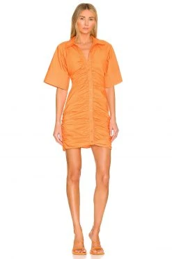 L'Academie Melissa Mini Dress In Orange