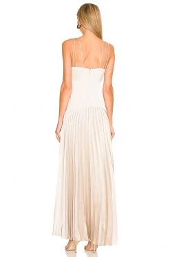 L'Academie Caris Maxi Dress In Nude -L Academie Shop LCDE WD622 V3
