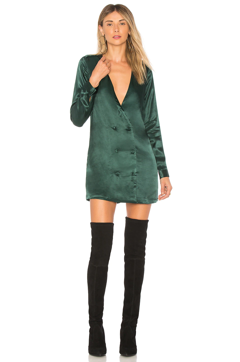 L'Academie The Cadet Dress In Emerald