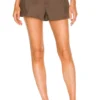 L'Academie The Sabrina Short In Chocolate Brown