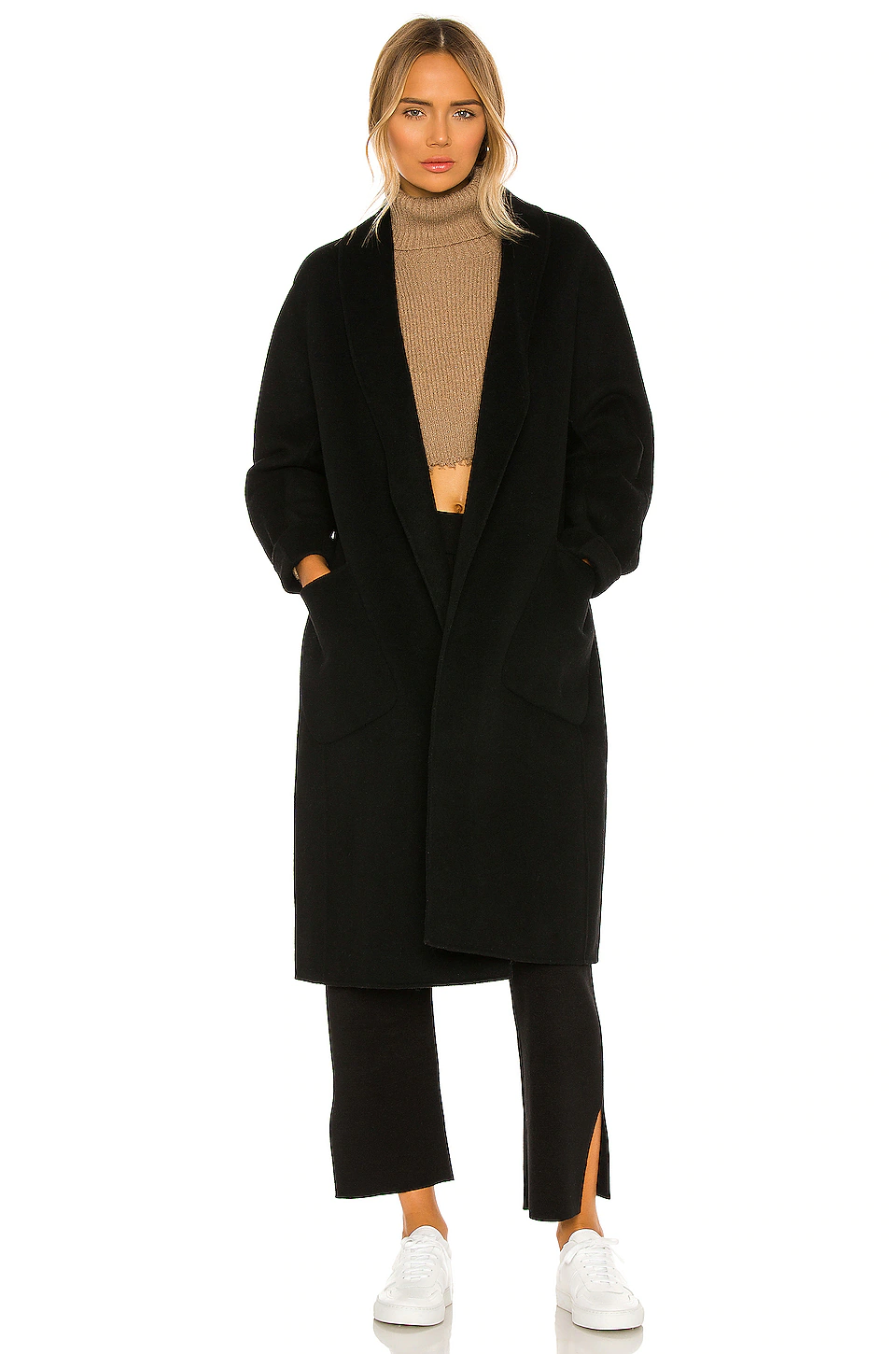 L'Academie Lucia Cropped Turtleneck In Olive Bark 4 L'Academie Lucia Cropped Turtleneck In Olive Bark - Image 4