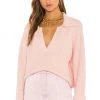 L'Academie Harvey Pullover In Blush Pink