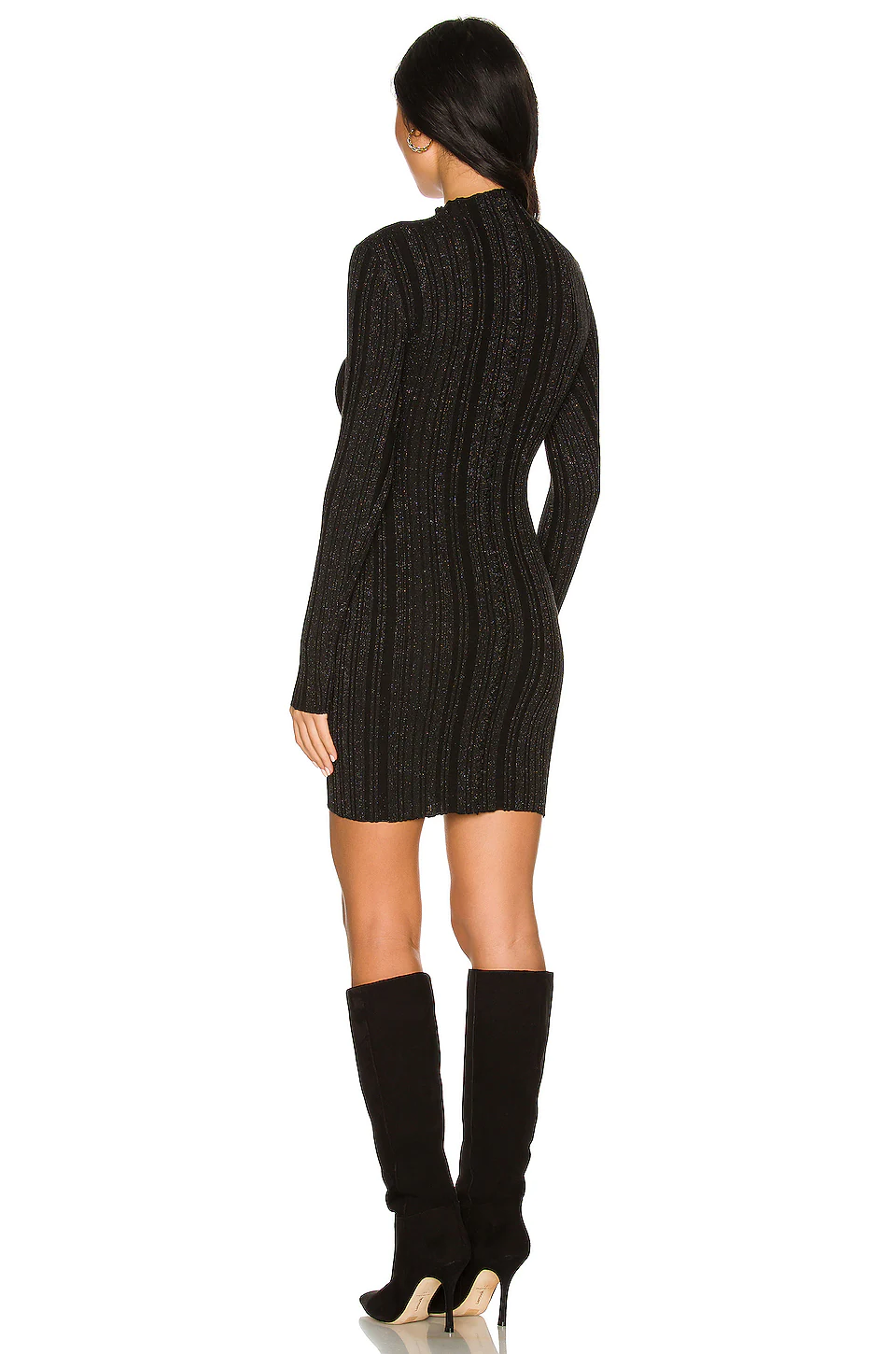 L'Academie Jura Mini Knit Dress In Gunmetal 3 L'Academie Jura Mini Knit Dress In Gunmetal - Image 3