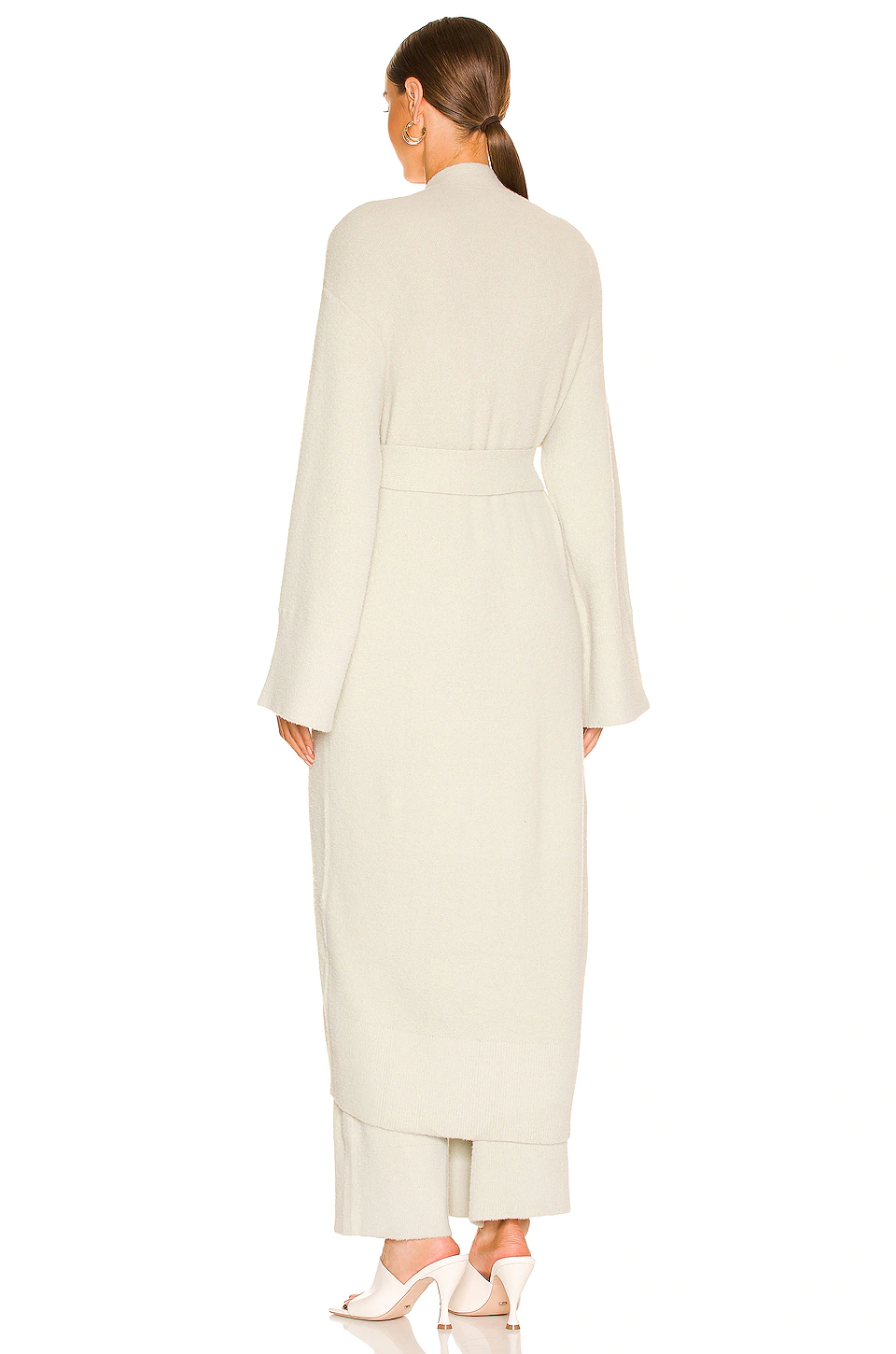 Finnian Knit Robe in Moss Gray L'Academie Finnian Knit Robe In Moss Gray -L Academie Shop LCDE WK183 V4