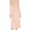 L'Academie Gaela Knit Dress In Camel