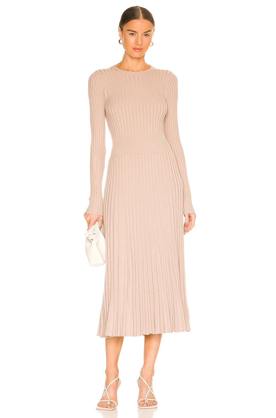 L'Academie Gaela Knit Dress In Camel