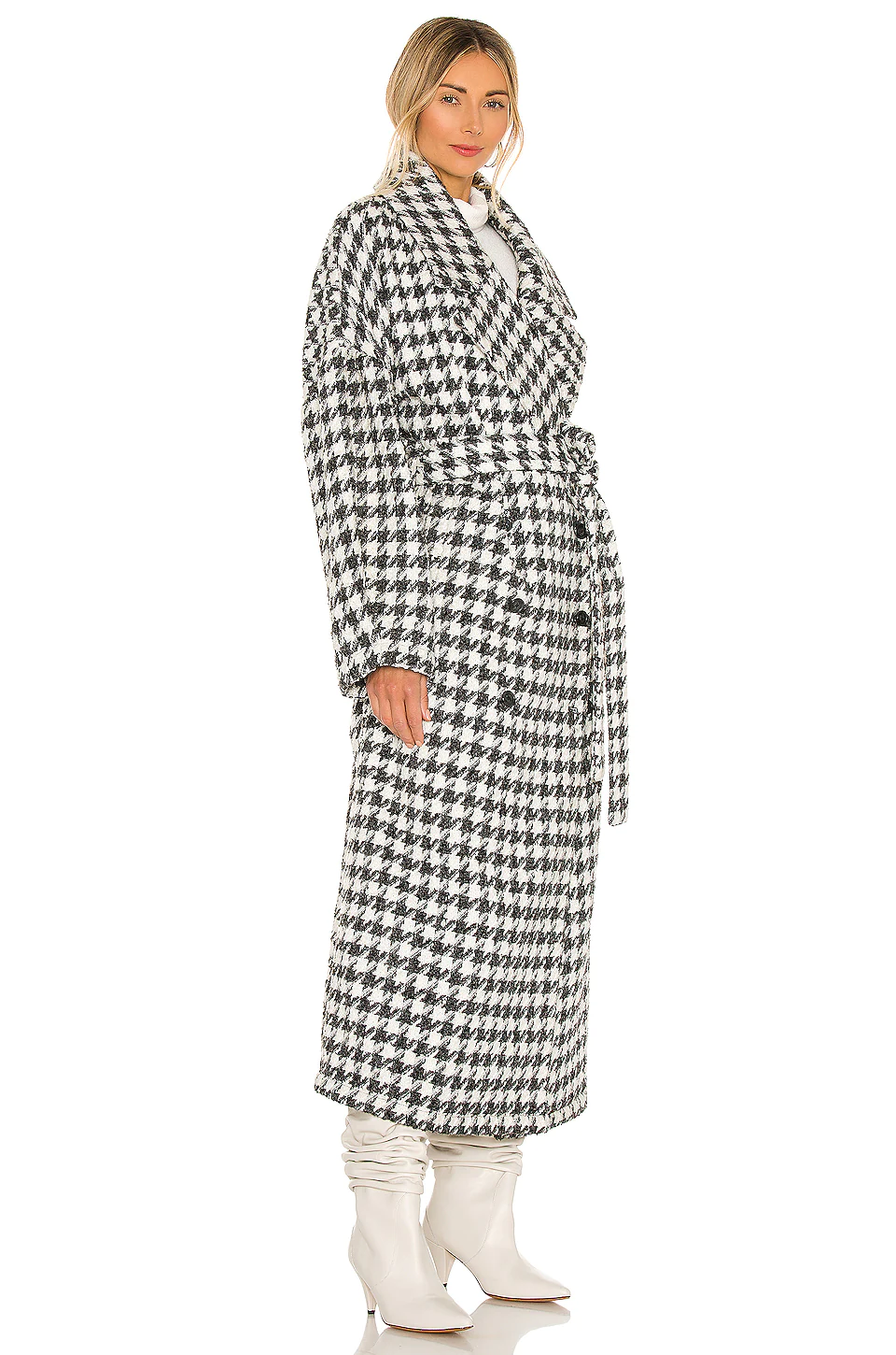 L'Academie The Celena Coat In Black & Ivory 3 L'Academie The Celena Coat In Black & Ivory - Image 3
