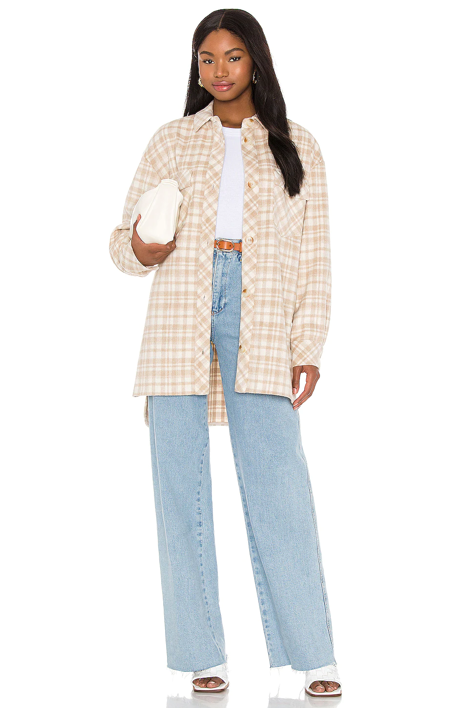 L'Academie Zuma Shacket In Nude