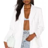 L'Academie Coco Double Breasted Blazer In White
