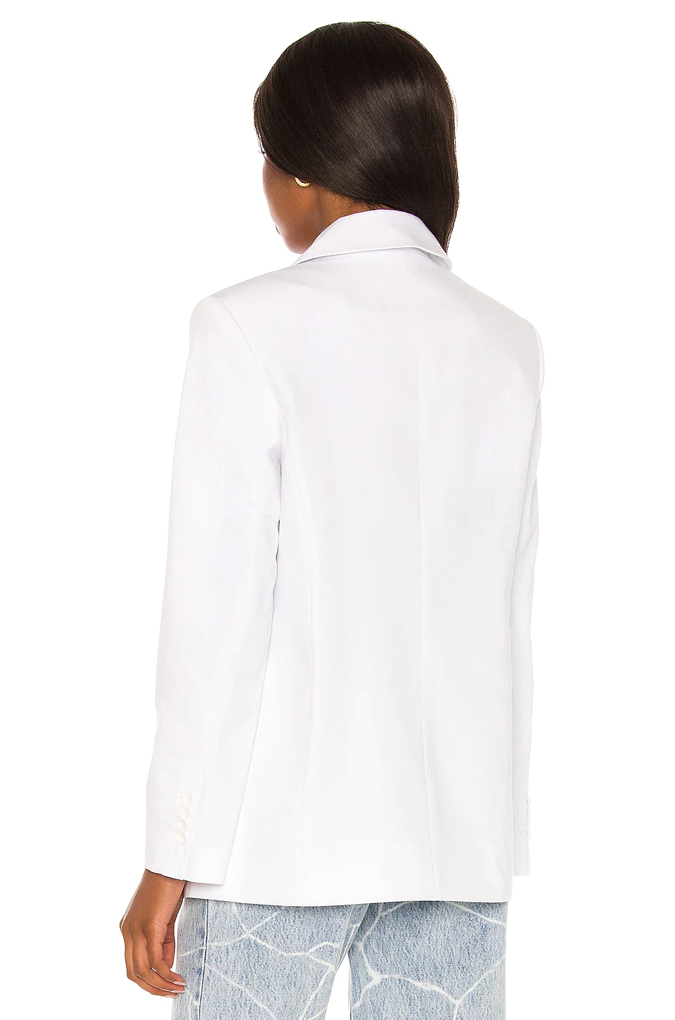 Coco Double Breasted Blazer in White L'Academie Coco Double Breasted Blazer In White -L Academie Shop LCDE WO142 V4