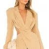 L'Academie Emmy Blazer In Tan