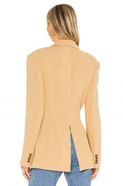 L'Academie Emmy Blazer In Tan -L Academie Shop LCDE WO144 V3
