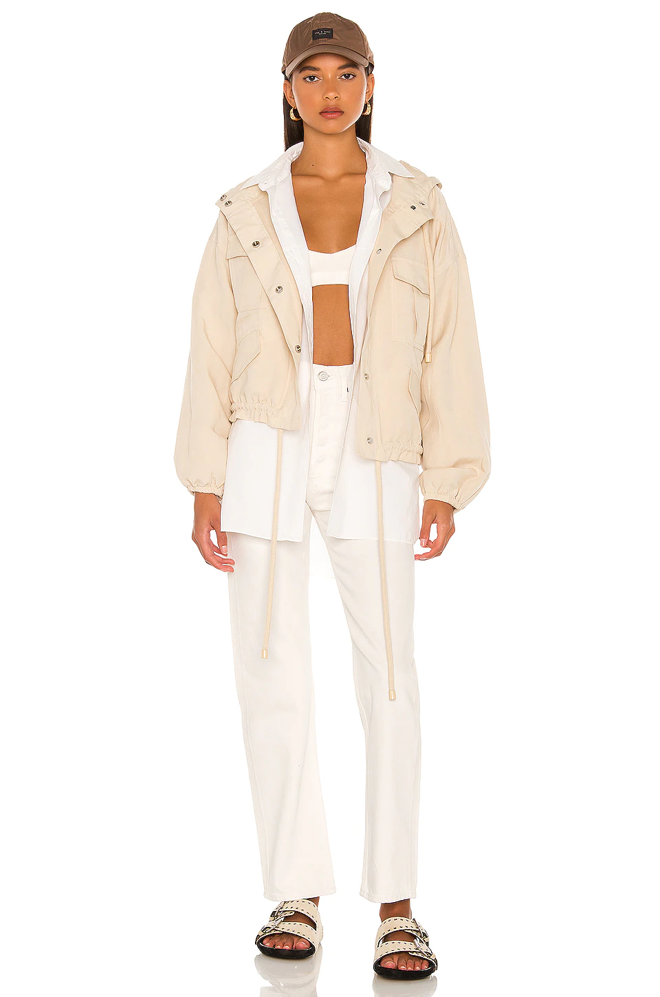 L'Academie Seanice Jacket In Khaki 4 L'Academie Seanice Jacket In Khaki - Image 4