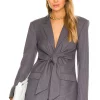 L'Academie Tatiana Blazer In Grey