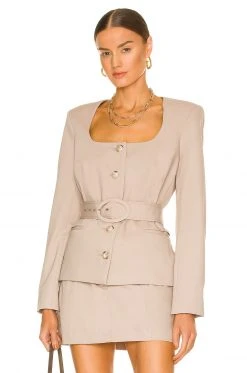L'Academie Fifi Jacket In Beige