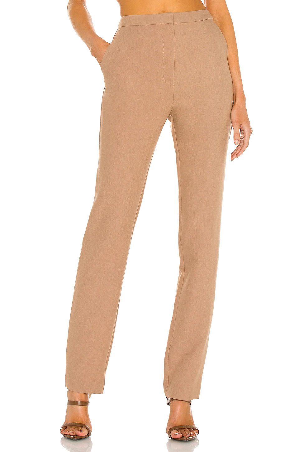 L'Academie The Aubrey Pant In Brown