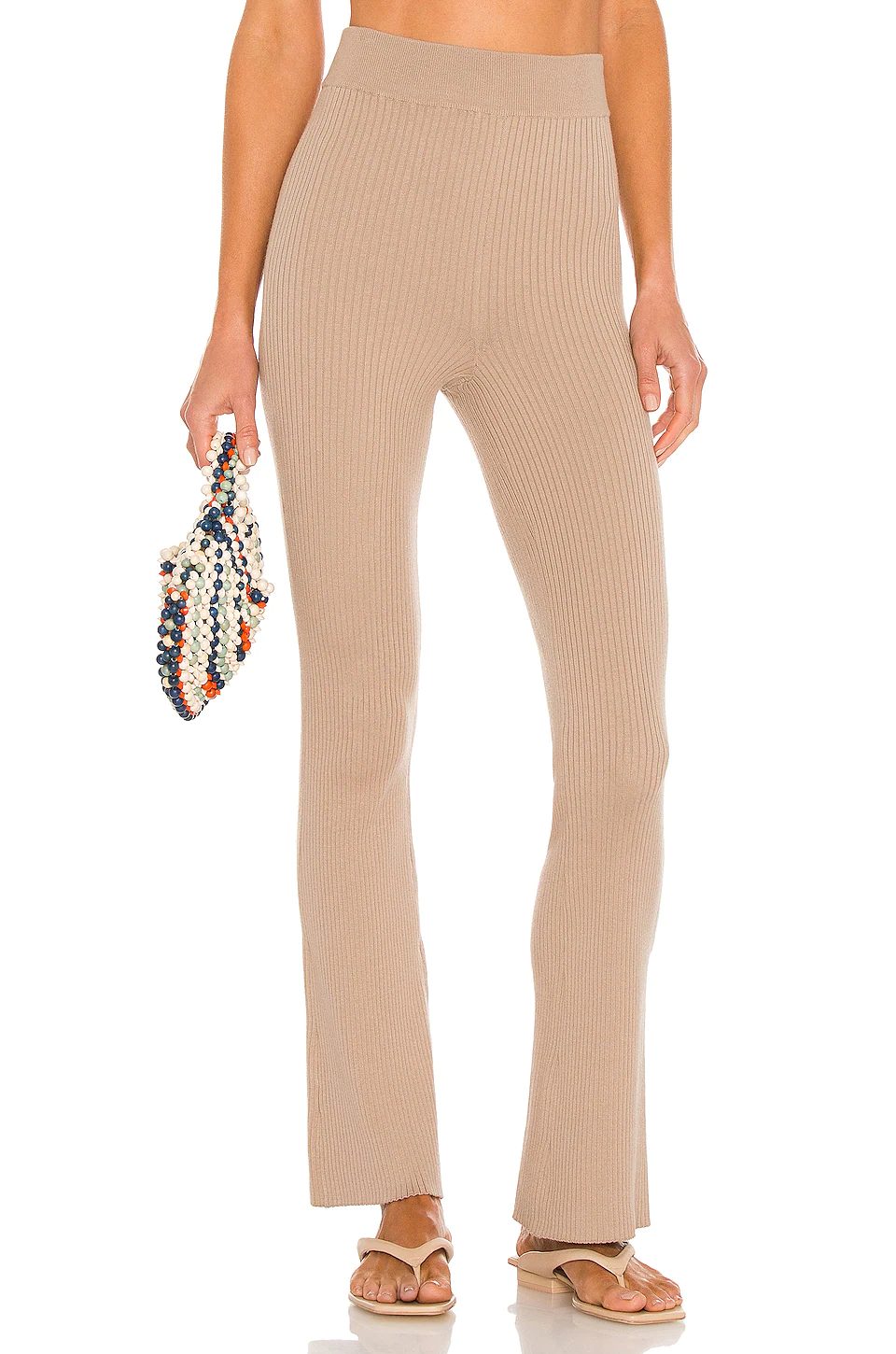 L'Academie Camden Knit Pants In Sand