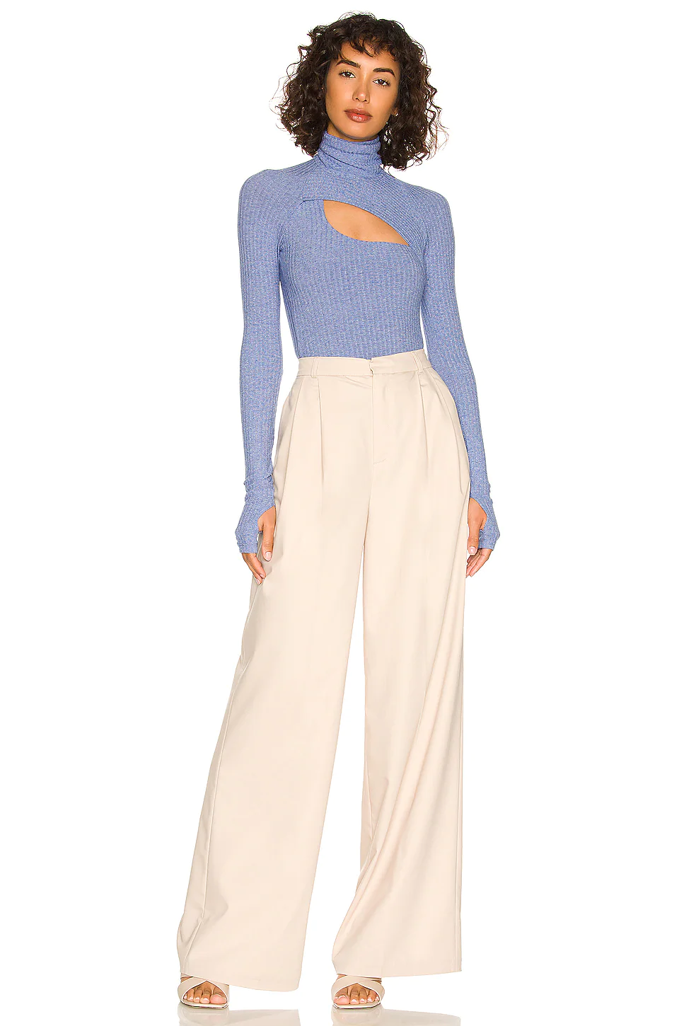 L'Academie Ryia Pant In Tan 4 L'Academie Ryia Pant In Tan - Image 4