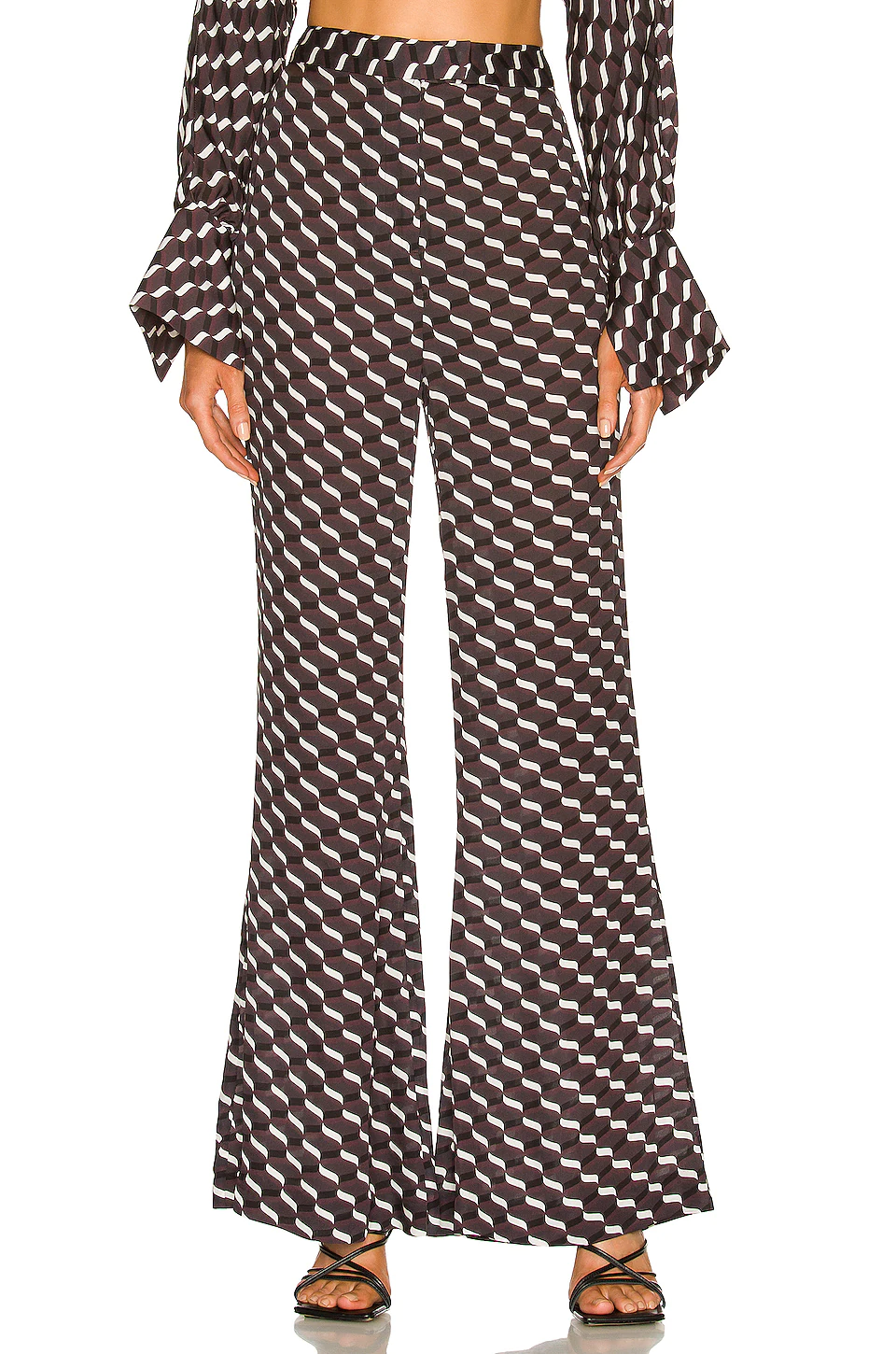 L'Academie Illia Pant In Brown Multi