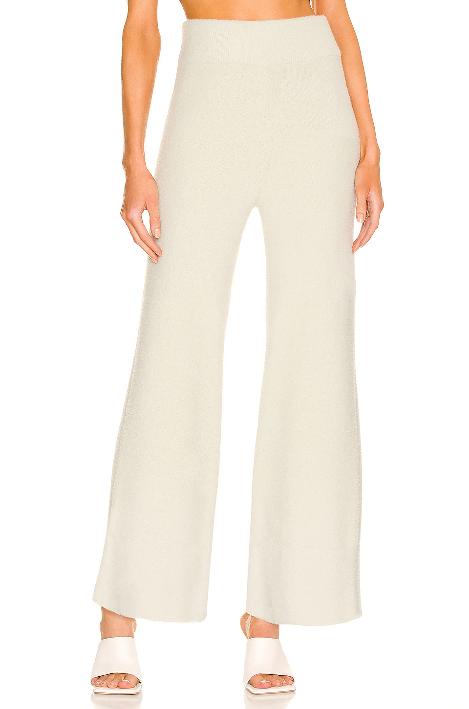 L'Academie Aarya Knit Pant In Moss Gray