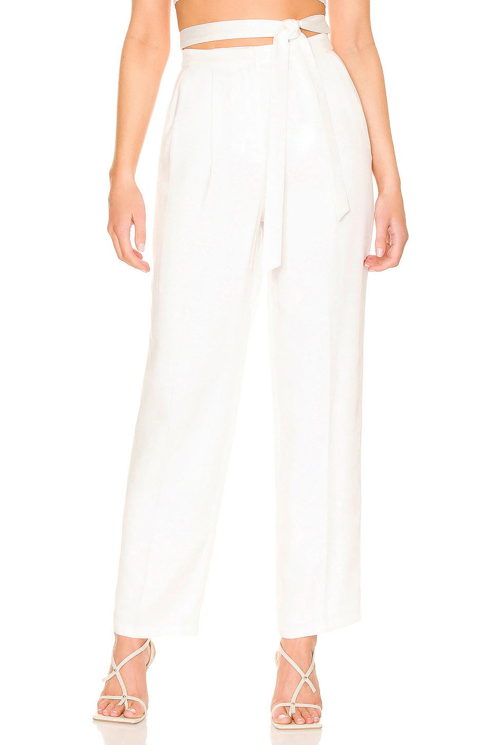 L'Academie Brinley Pant In White