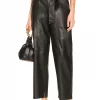 L'Academie Jamie Leather Pant In Black