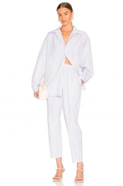 L'Academie Holly Pants In Blue & White Stripe 7 L'Academie Holly Pants In Blue & White Stripe -L Academie Shop LCDE WP219 V4