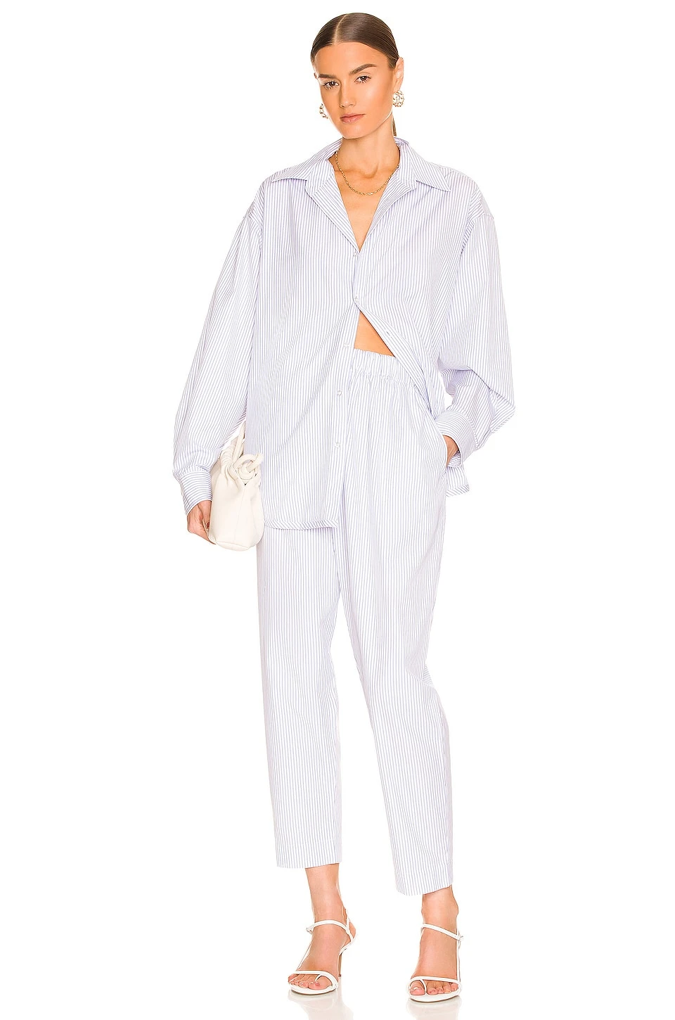 L'Academie Holly Pants In Blue & White Stripe 4 L'Academie Holly Pants In Blue & White Stripe - Image 4