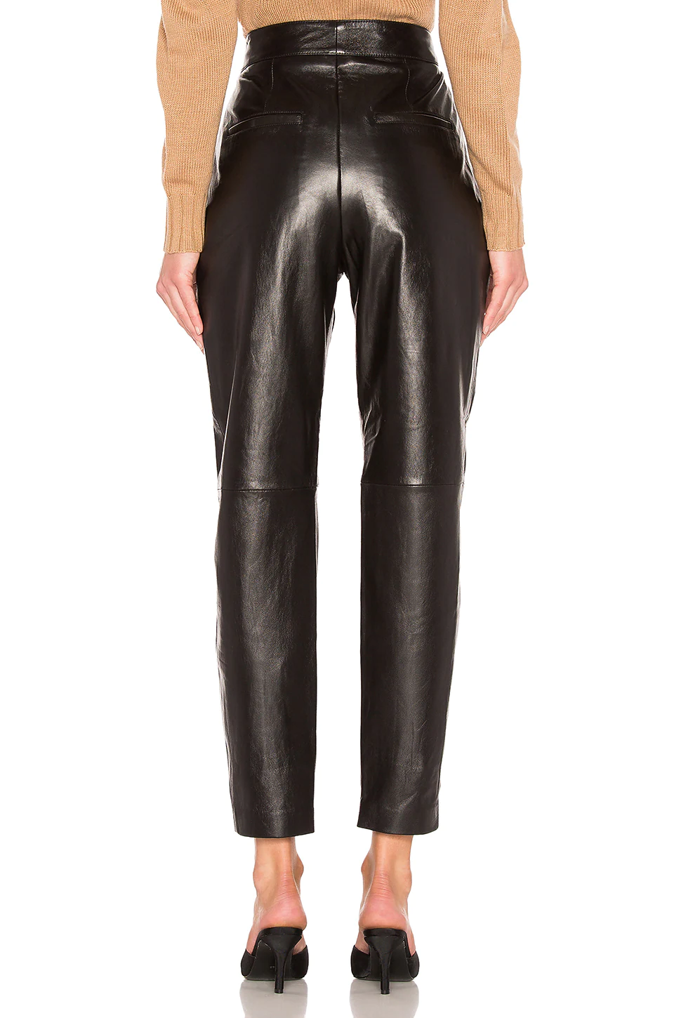 L'Academie The Bisous Leather Pant In Black 3 L'Academie The Bisous Leather Pant In Black - Image 3