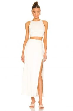 L'Academie Keely Skirt In Ivory -L Academie Shop LCDE WQ112 V4