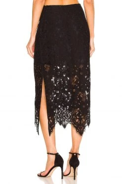L'Academie Jasmine Lace Maxi Skirt In Black -L Academie Shop LCDE WQ114 V3