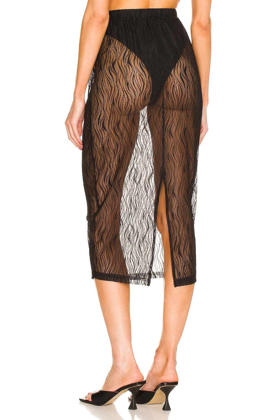 Elowen Midi Skirt in Black L'Academie Elowen Midi Skirt In Black -L Academie Shop LCDE WQ115 V3