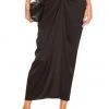 L'Academie The Avril Midi Skirt In Black