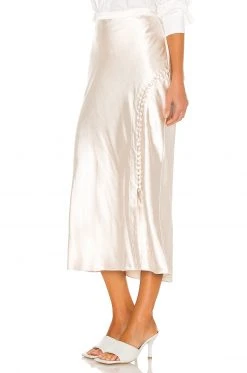 L'Academie Magda Skirt In Ivory -L Academie Shop LCDE WQ77 V3