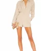 L'Academie Dylan Romper In Khaki